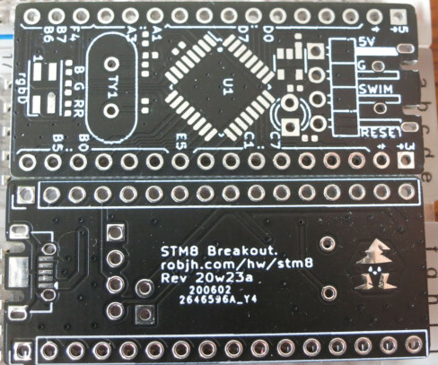 STM8-Breakout PCB